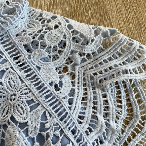 Chi Chi London Scallop Lace Pencil Dress | Size 4 Petite - Picture 6 of 7